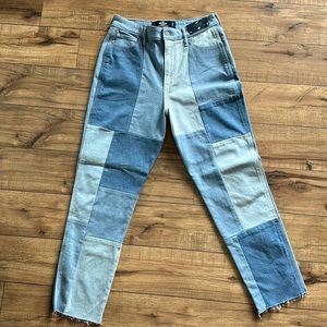 Womens Hollister patchwork jeans